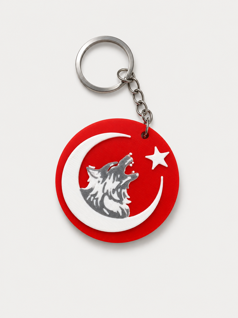 TÜRK Bayrağı Anahtarlık